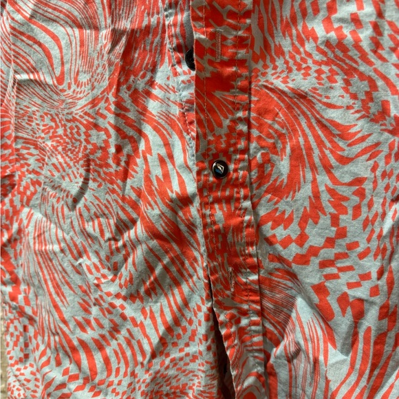 Kids' Red and Gray Patterned Button-Down Shirt - Picture 2 of 5